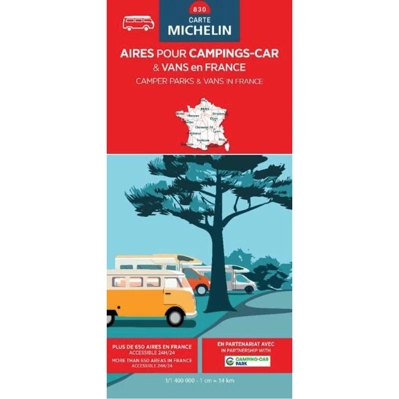 Carte des aires de services van et camping-car en France