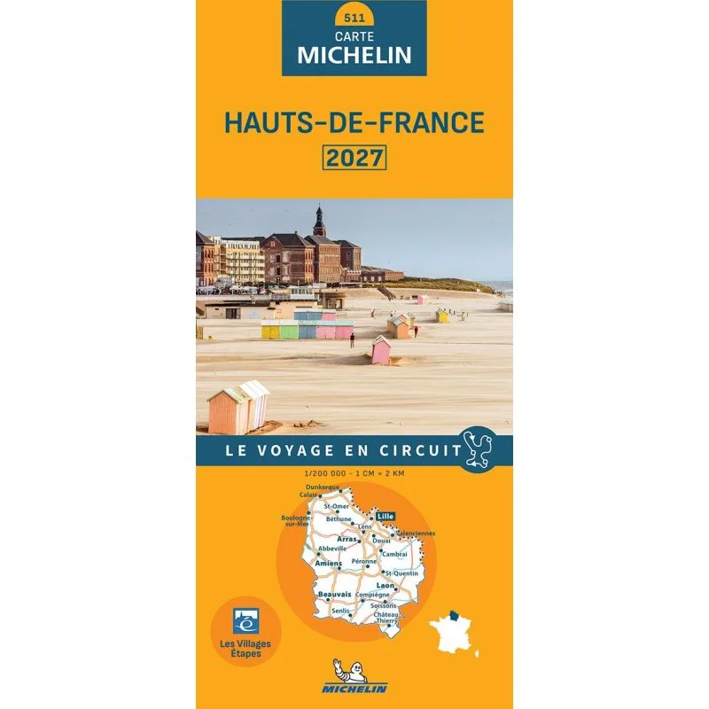 Carte Michelin 511 Hauts-de-France 2027 — recto
