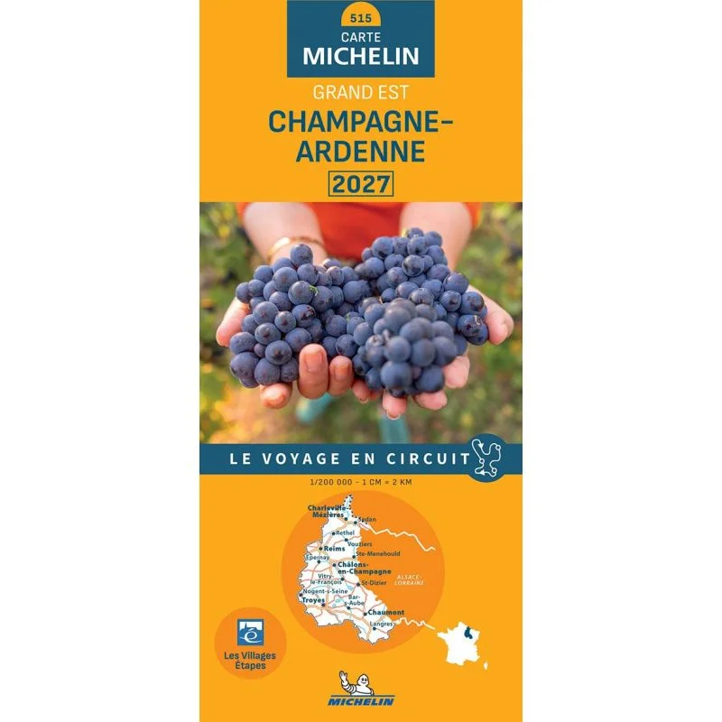 Carte Michelin 515 Champagne-Ardenne 2027 — recto