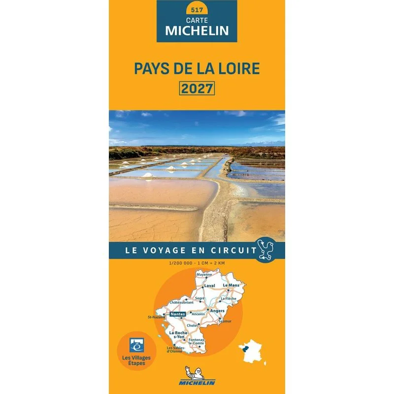 Carte Michelin 517 Pays de la Loire 2027 — recto