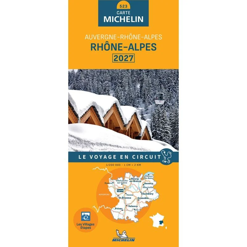 Carte Michelin 523 Rhône-Alpes 2027 — recto