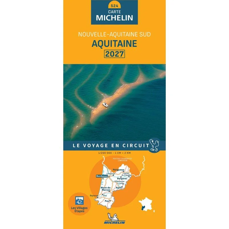 Carte Michelin 524 Aquitaine 2027 — recto