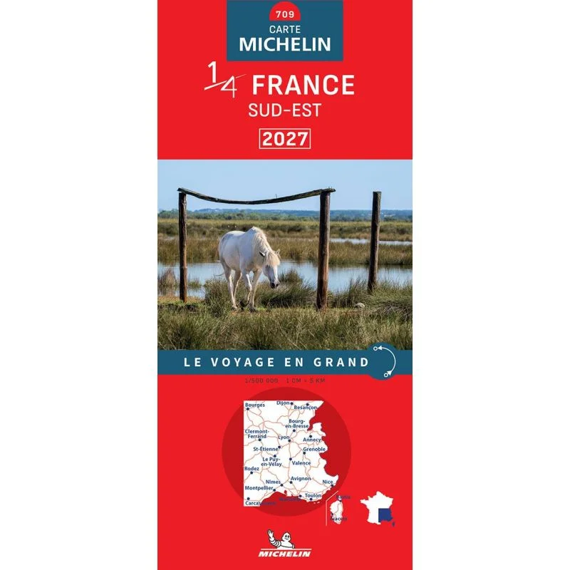 Carte Michelin 709 France Sud-Est 2027 — recto
