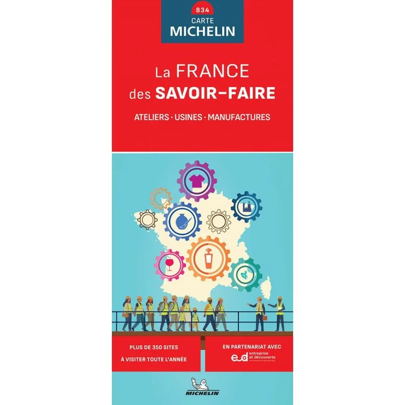 Carte La France des savoir-faire