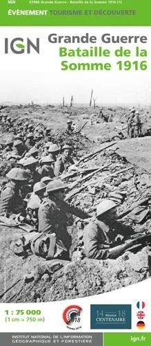 Carte IGN Bataille de la Somme 1916