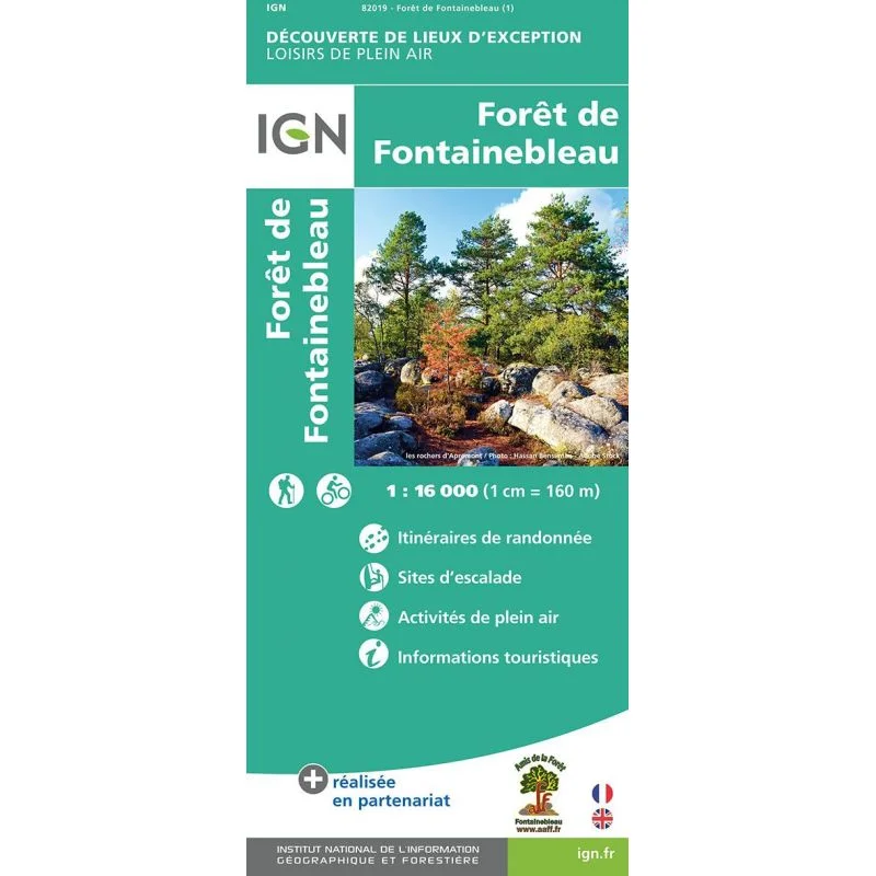 Carte IGN Foret de Fontainebleau