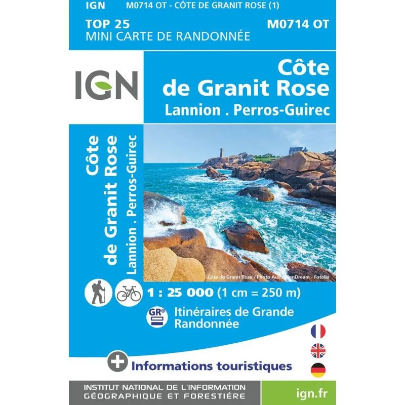 Carte IGN Cote de Granit Rose M0714OT – Mini TOP 25
