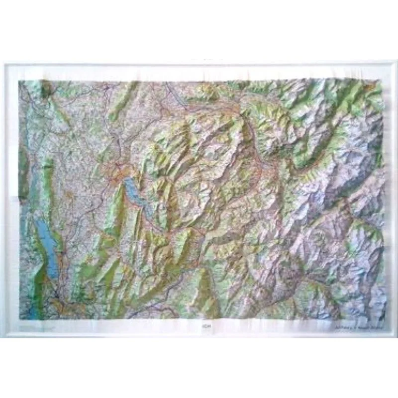 Carte en relief IGN Annecy Mont-Blanc 60172
