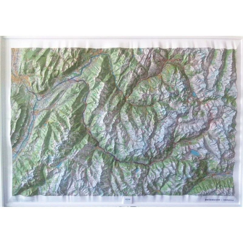 Carte murale IGN Belledonne Vanoise 60173