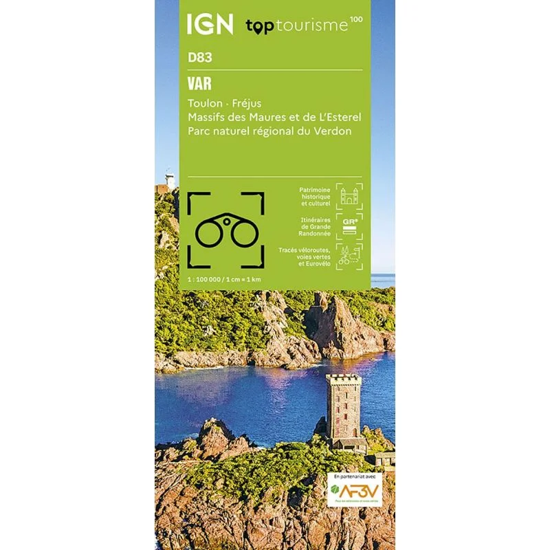 Carte IGN Var TOP100D83 – TOP 100