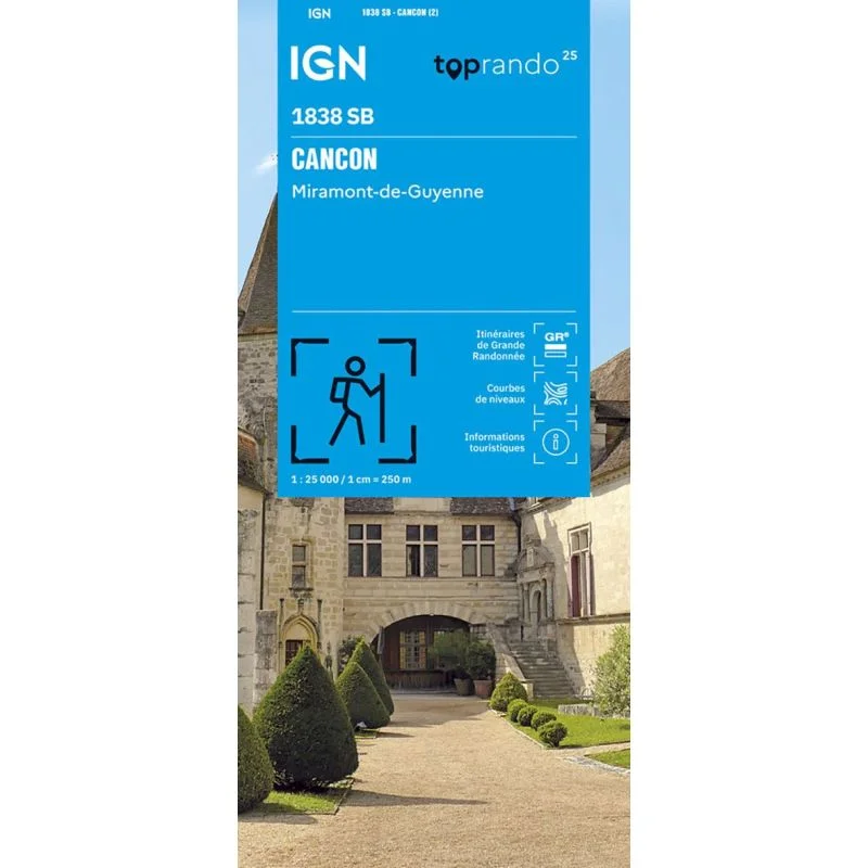 Carte Randonnée Cancon - Miramont de Guyenne | Série Bleue IGN