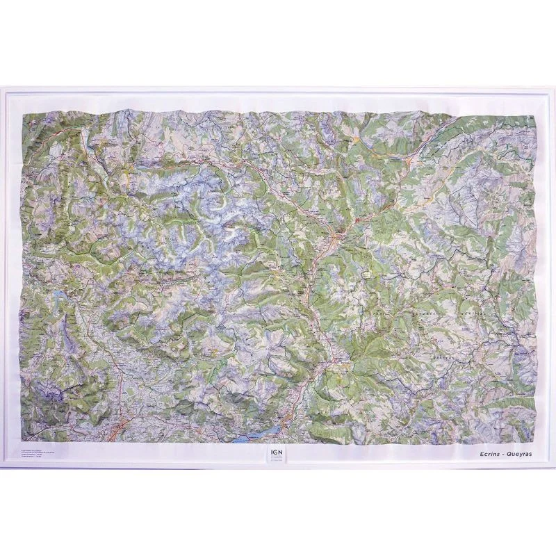 Carte en relief IGN Ecrins-Queyras 60170