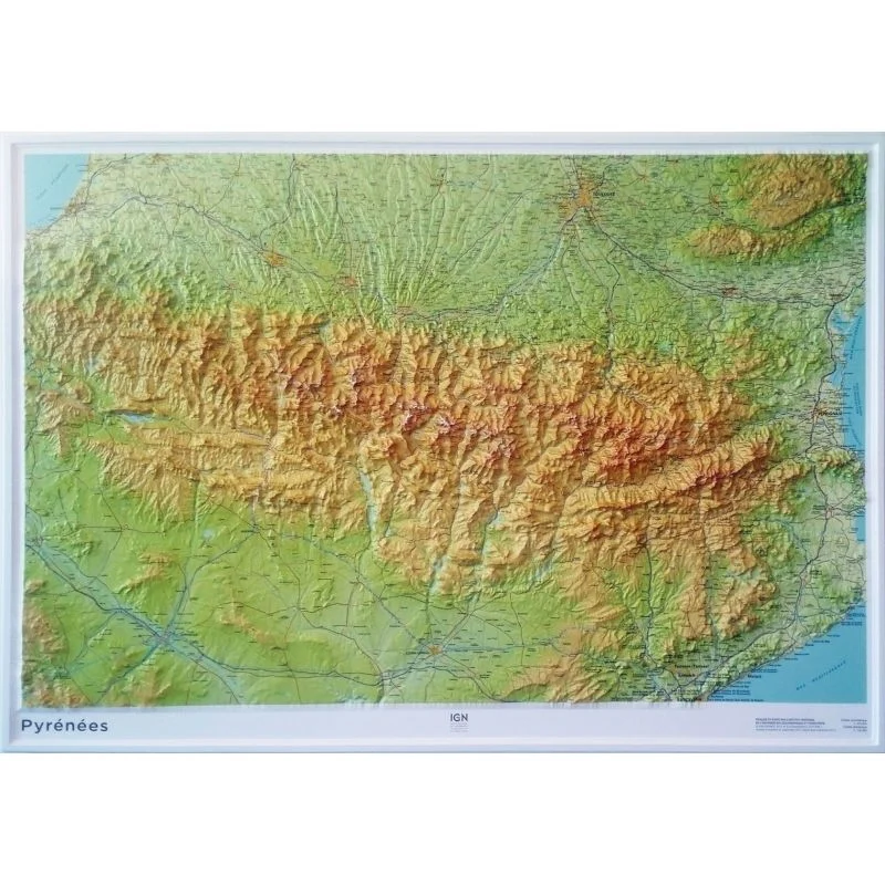 Carte murale IGN PYRENEES 60302