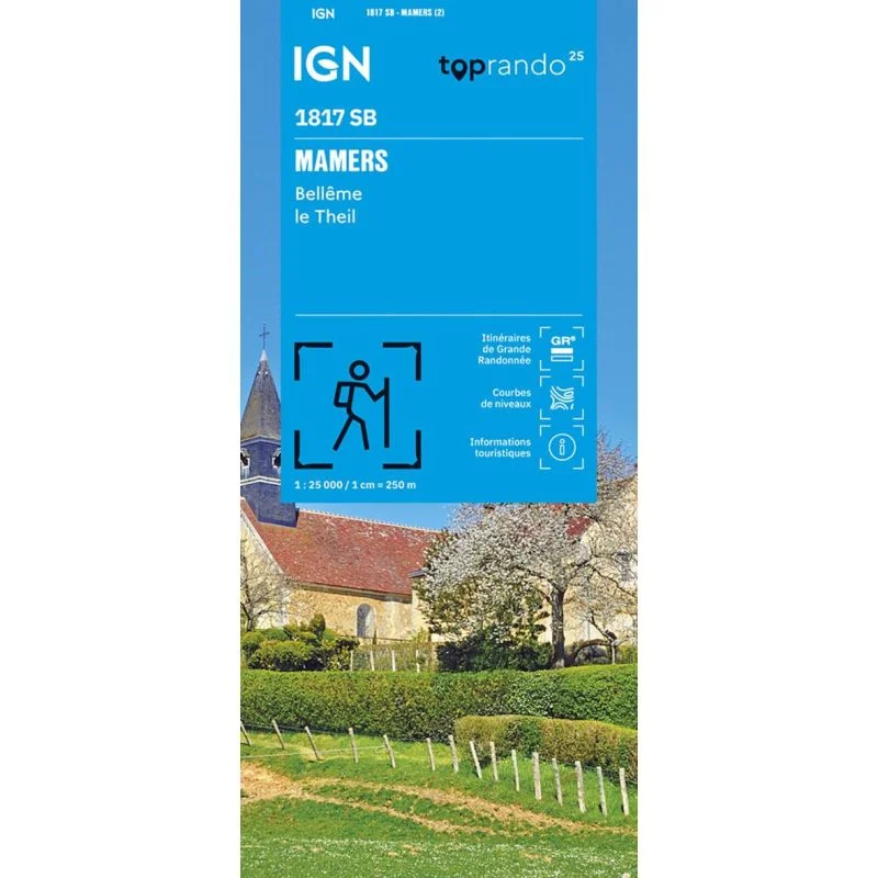 Carte Randonnée Mamers / Bellème le Theil | Série Bleue IGN