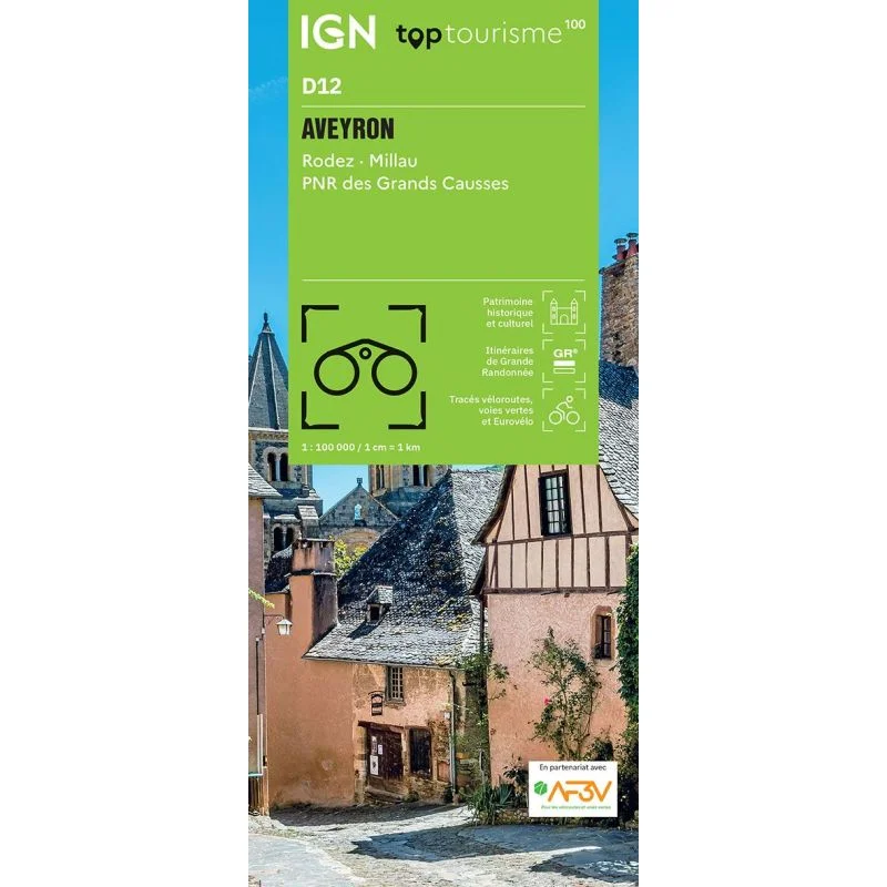 Carte IGN Aveyron TOP100D12 – TOP 100