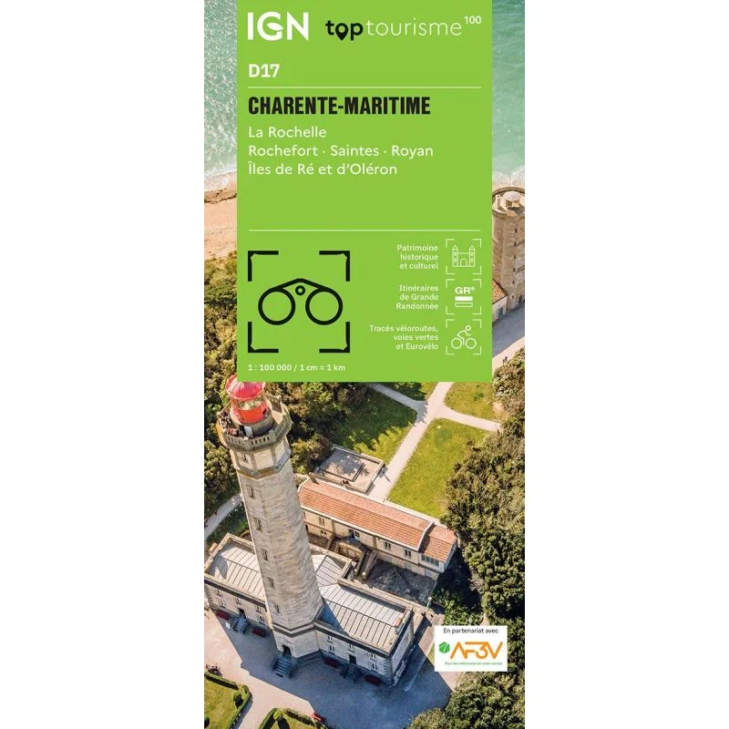 Carte IGN Charente-Maritime TOP100D17 – TOP 100