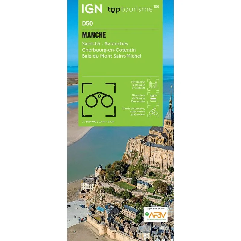Carte IGN Manche TOP100D50 – TOP 100