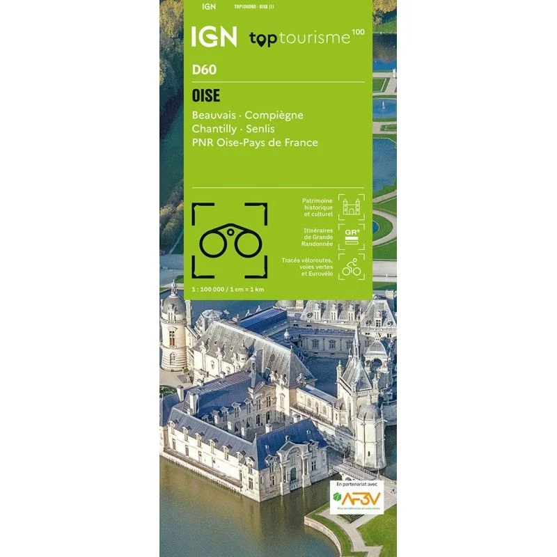 Carte IGN Oise TOP100D60 – TOP 100