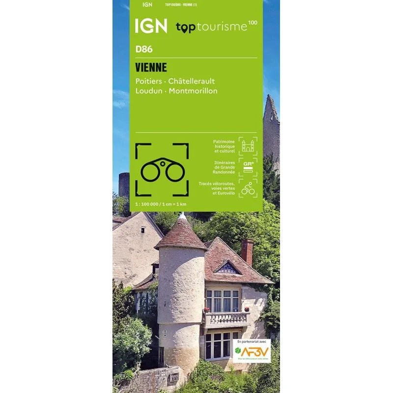 Carte IGN Vienne TOP100D86 – TOP 100