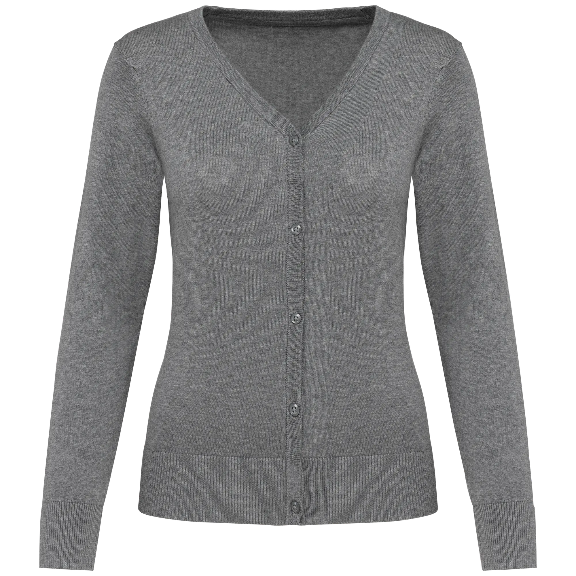 Cardigan Supima® femme — Grey Heather