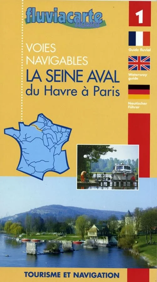 carte fluviacarte 1 - La seine Aval du Havre à Paris