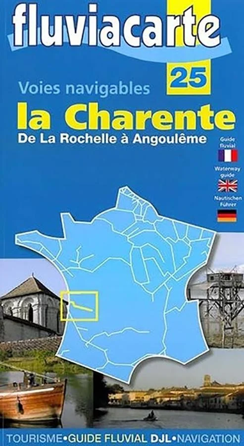 carte fluviacarte 25 - La Rochelle à Angoulème