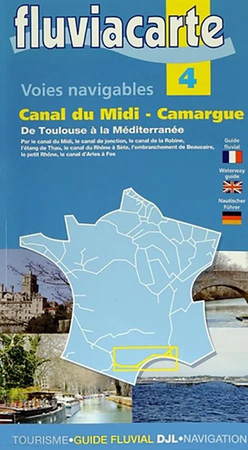 carte fluviacarte 4 - Canal du Midi - Camargue