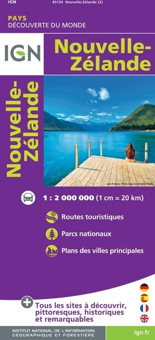 Carte IGN 85124 - Nouvelle Zelande