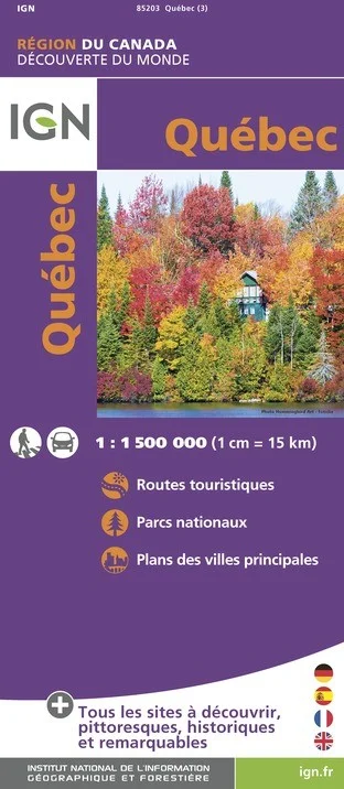 Carte IGN 85203 - Québec — recto