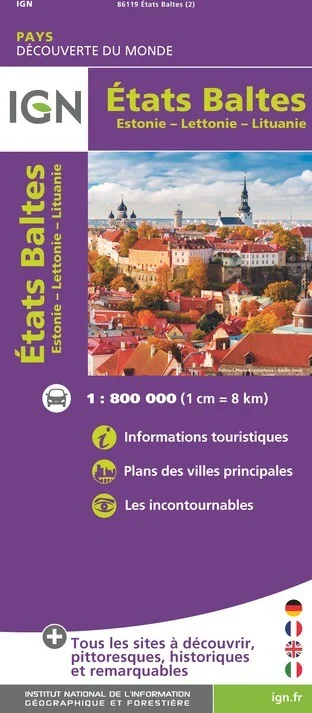 Carte IGN 86119 - Etats-Baltes