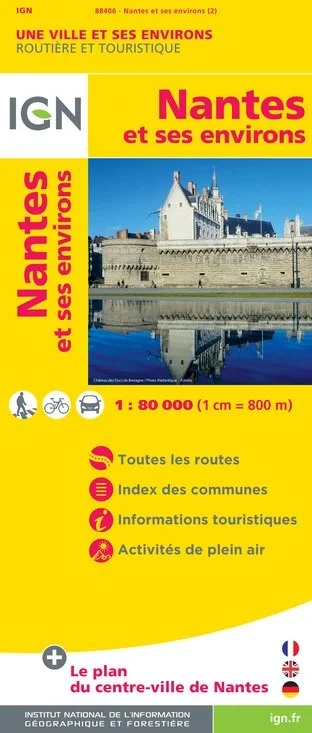 Carte IGN 88406 - Nantes et Ses Environs