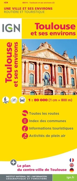 Carte IGN 88414 - Toulouse et Ses Environs