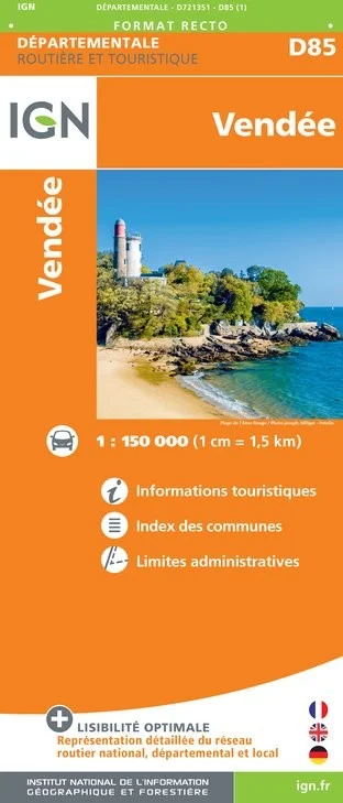 Carte Routière IGN D721351 - D85 Vendée