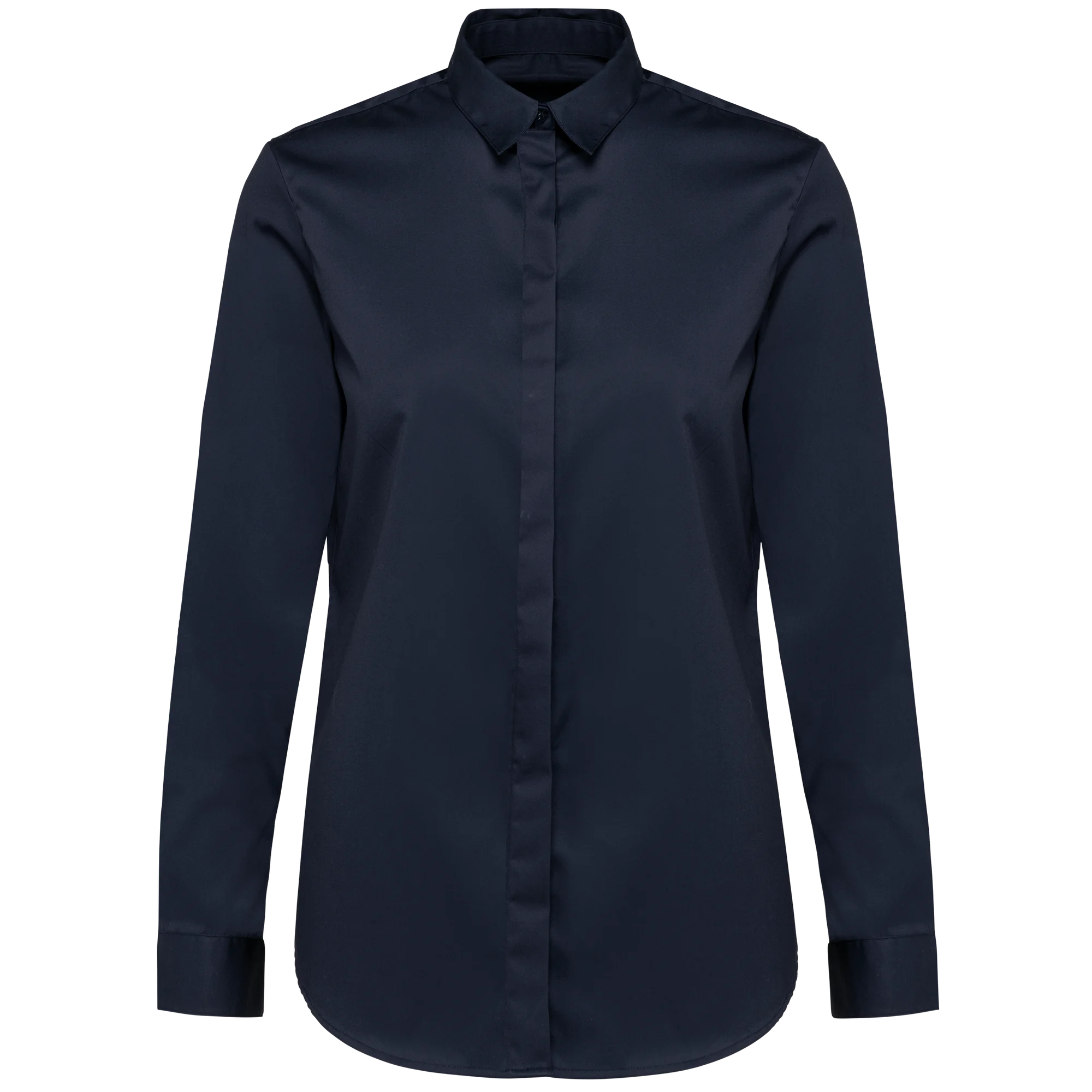 Chemise twill manches longues femme — Navy