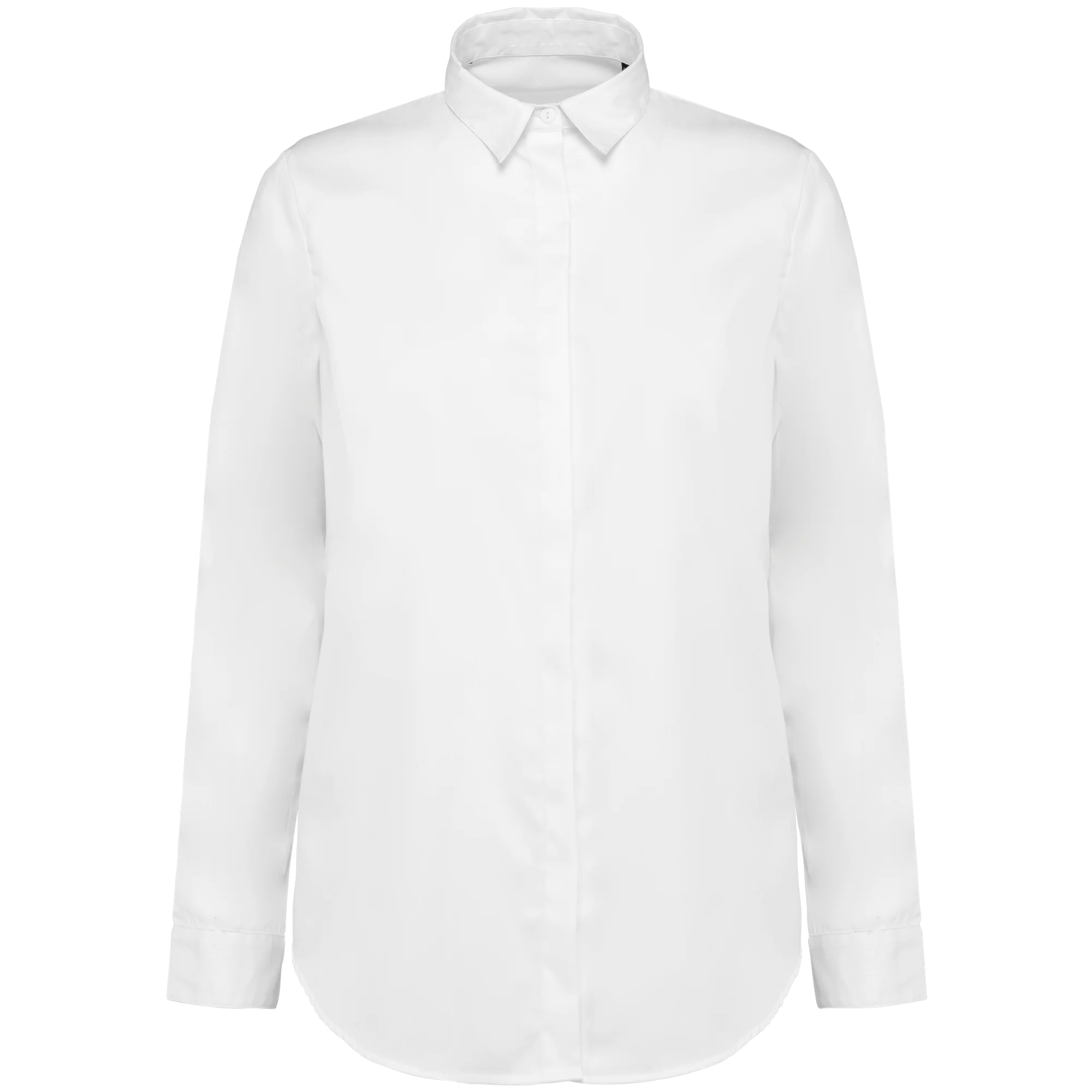Chemise twill manches longues femme — White