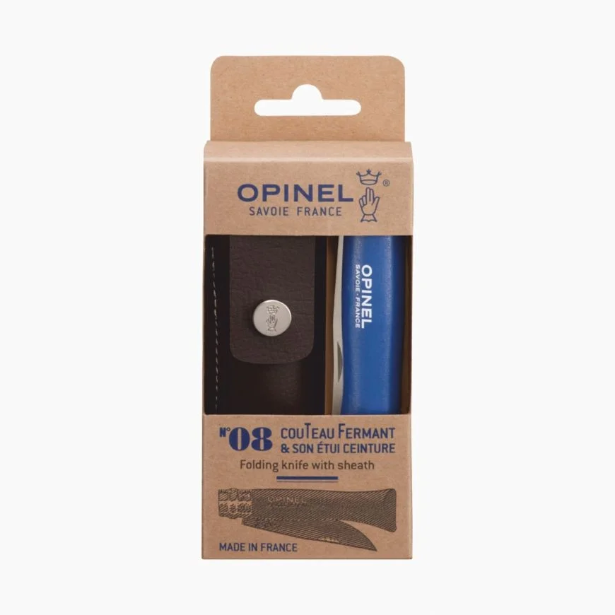 Coffret cadeau Opinel - Couteau baroudeur n°8 + étui Alpine