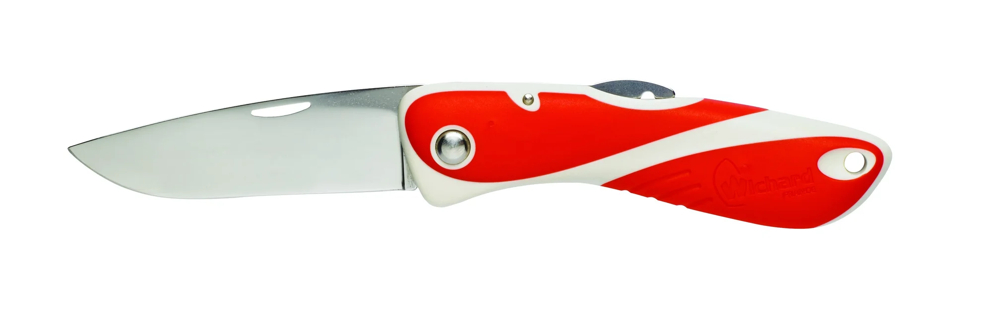 Couteau Aquaterra Wichard lame lisse - Rouge et blanc — vue 1