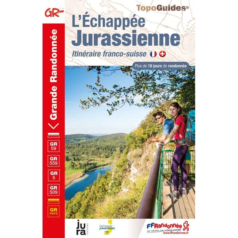 GR®5 et GR®59 L'Échappée jurassienne – Topoguide FFRandonnée 390