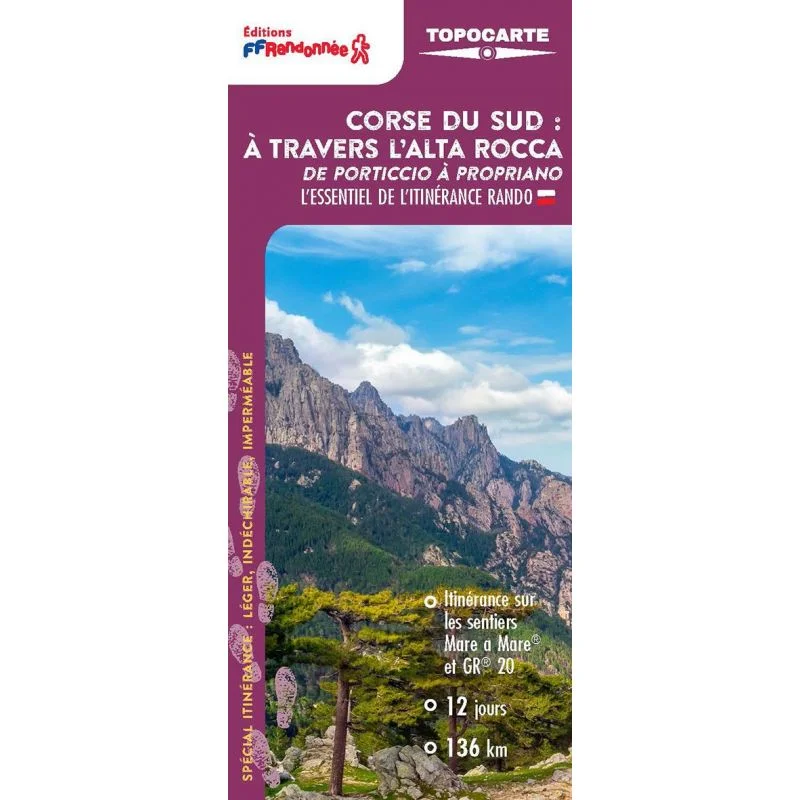 GR®20 La Corse du Sud, à travers l'Alta Rocca – Topocarte FFRandonnée T201