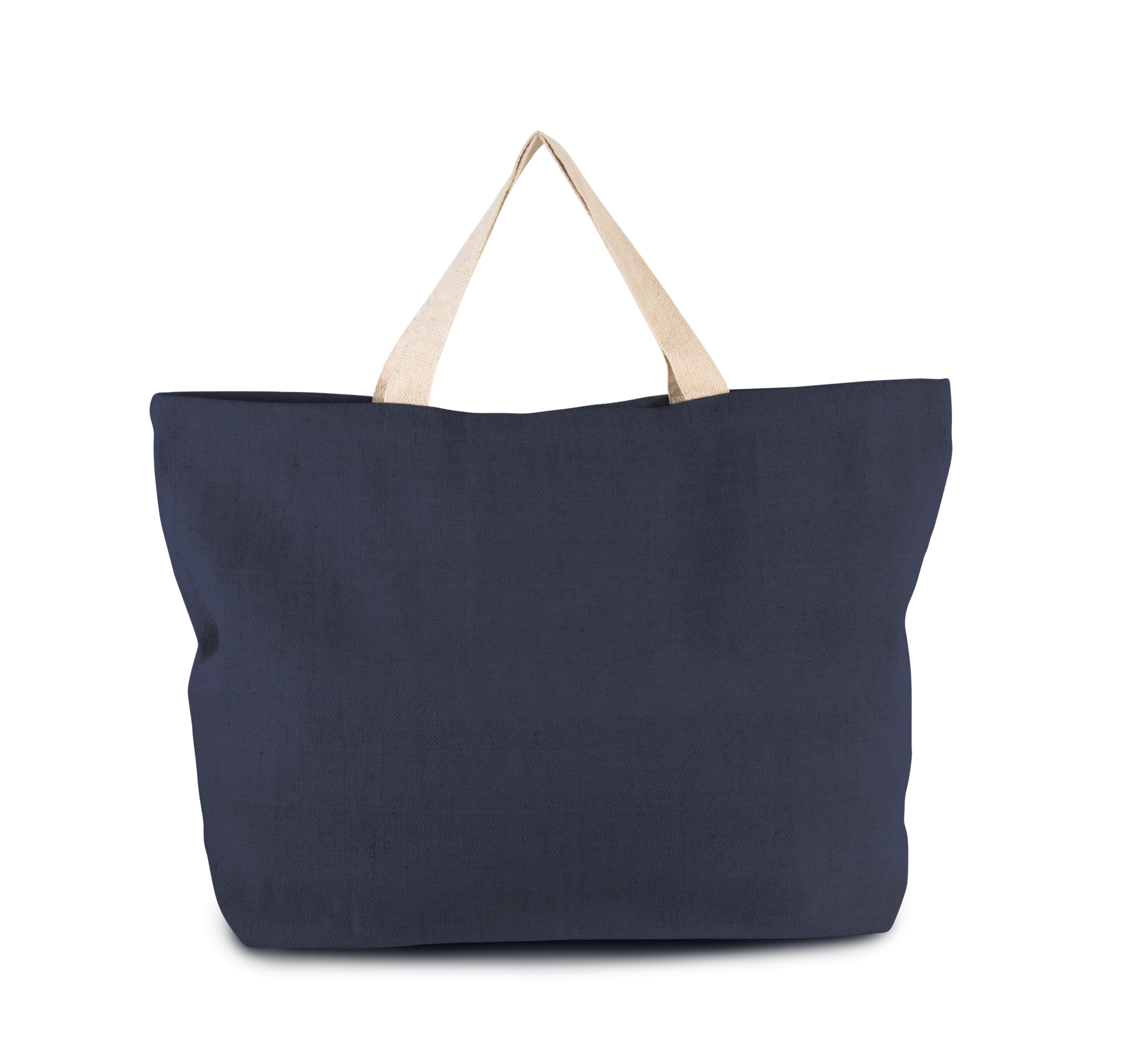 Grand sac de shopping fourre-tout esprit rustique — Navy