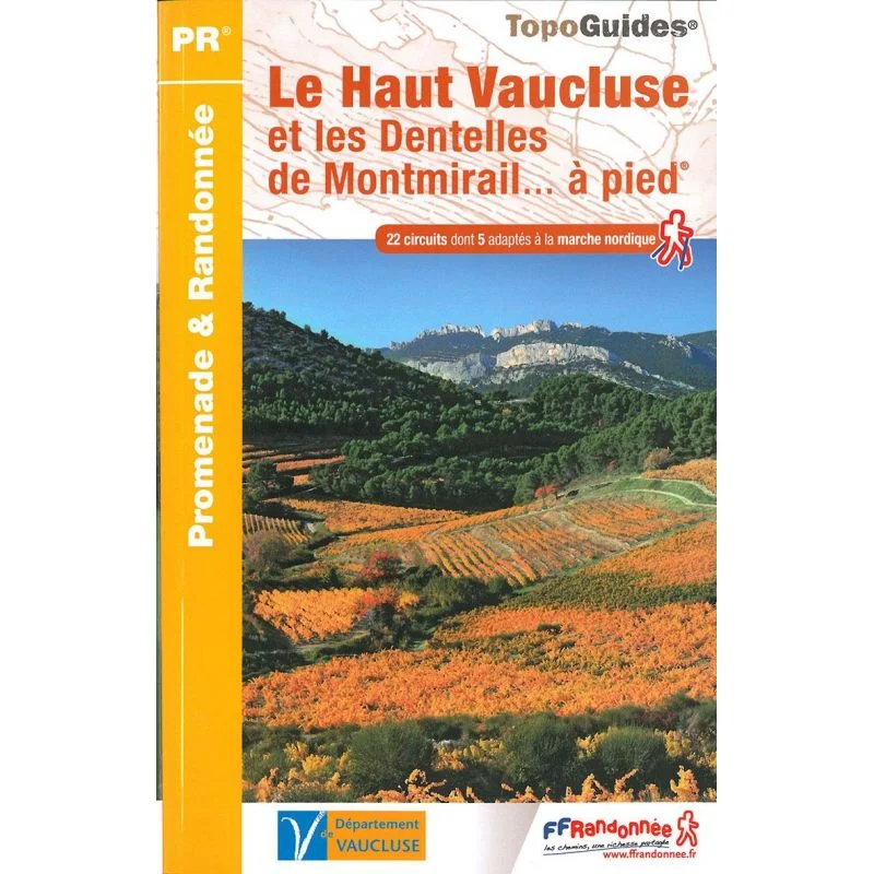 Haut-Vaucluse et dentelles de Montmirail – Topoguide FFRandonnée P843