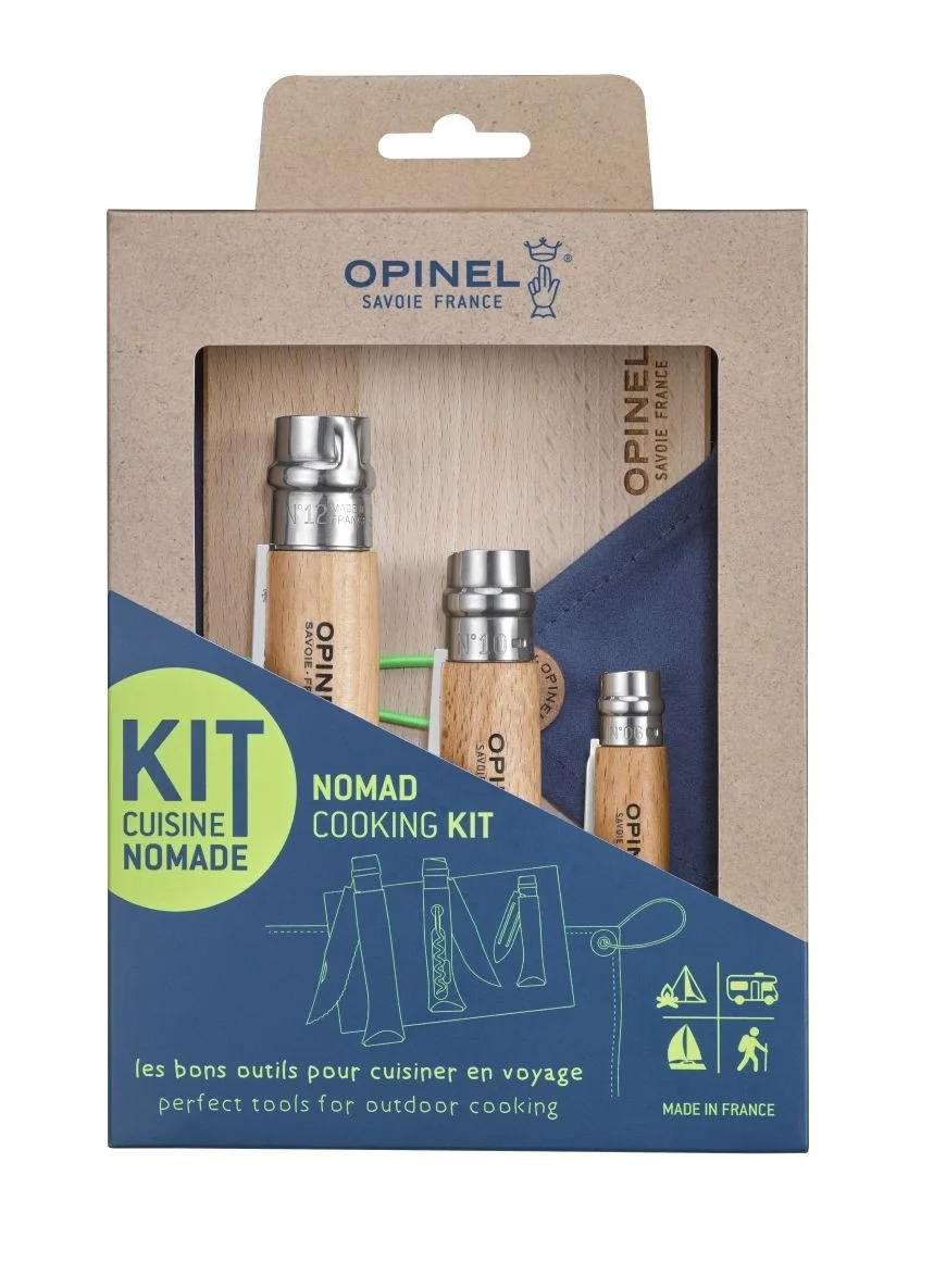 Kit de pique-nique avec 3 couteaux et planche à découper - Opinel