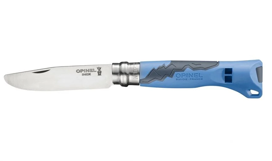 Opinel n°7 enfant - bleu - bout rond — vue 1