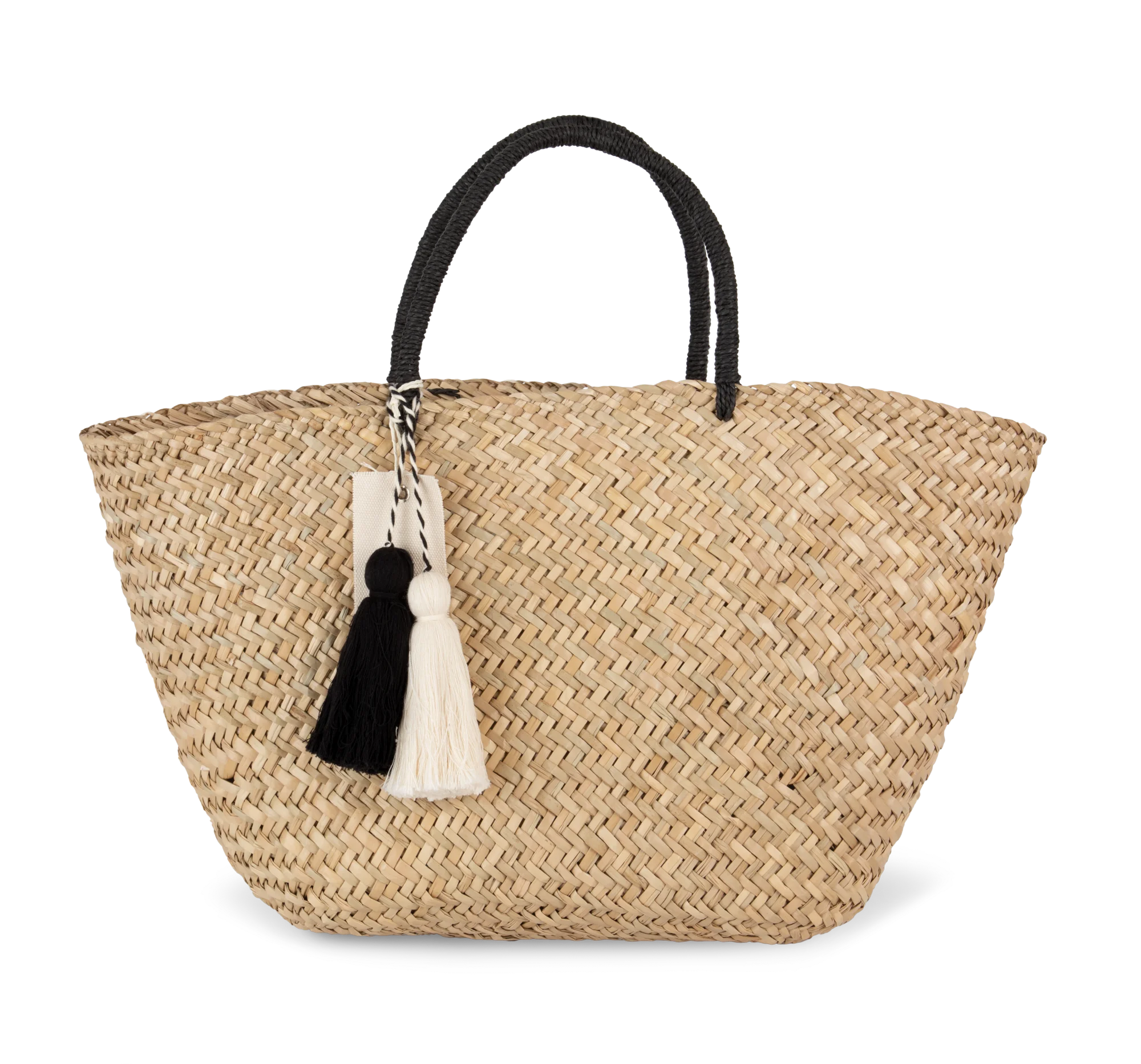 Panier shopping en paille — Straw