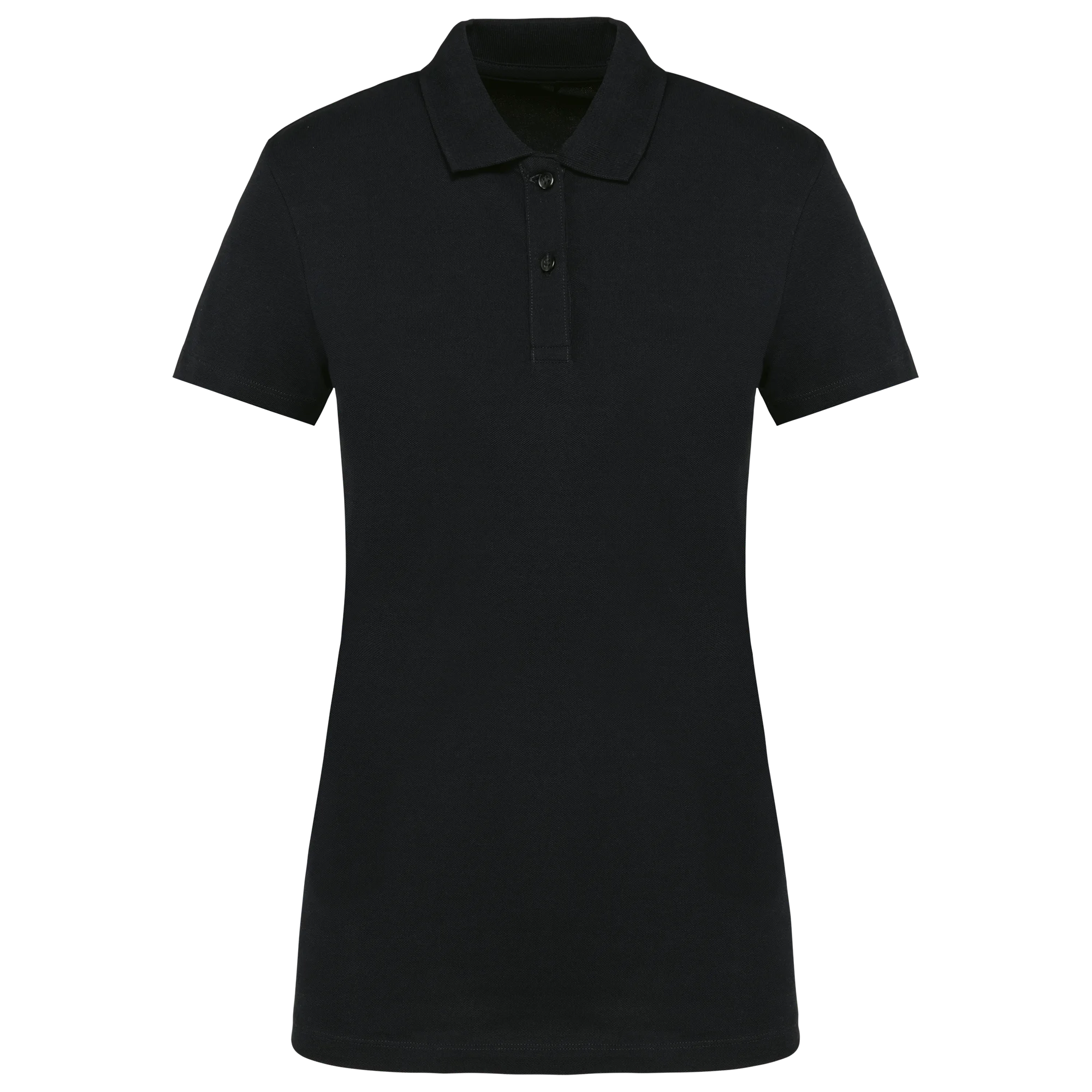 Polo Supima® manches courtes femme — Black