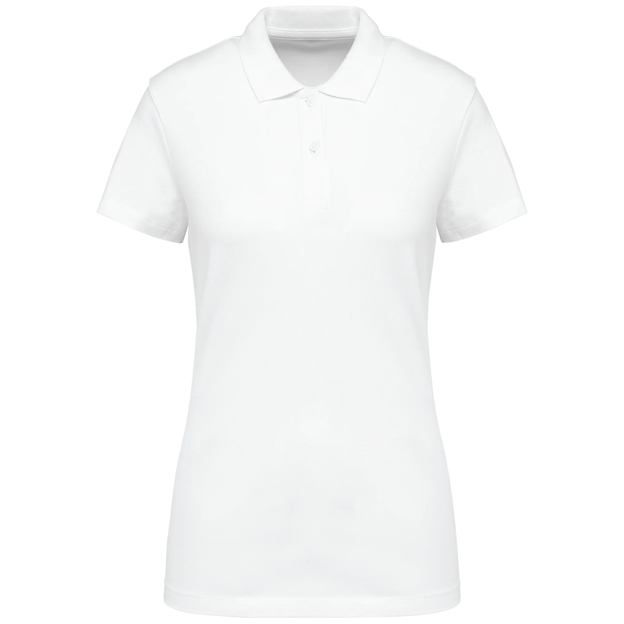 Polo Supima® manches courtes femme — White