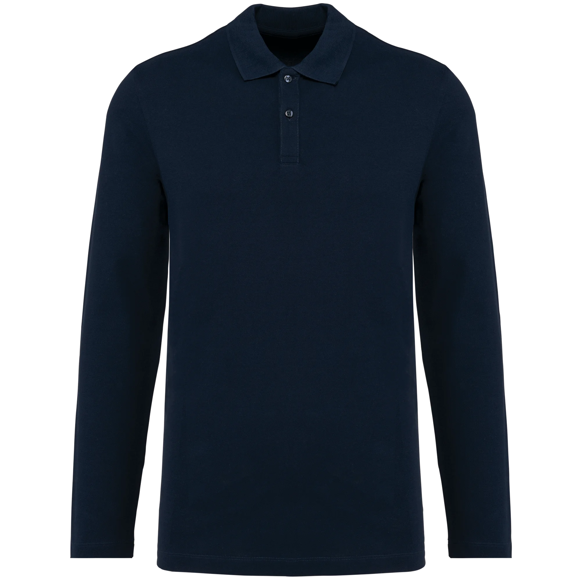 Polo Supima® manches longues homme — Deep Navy