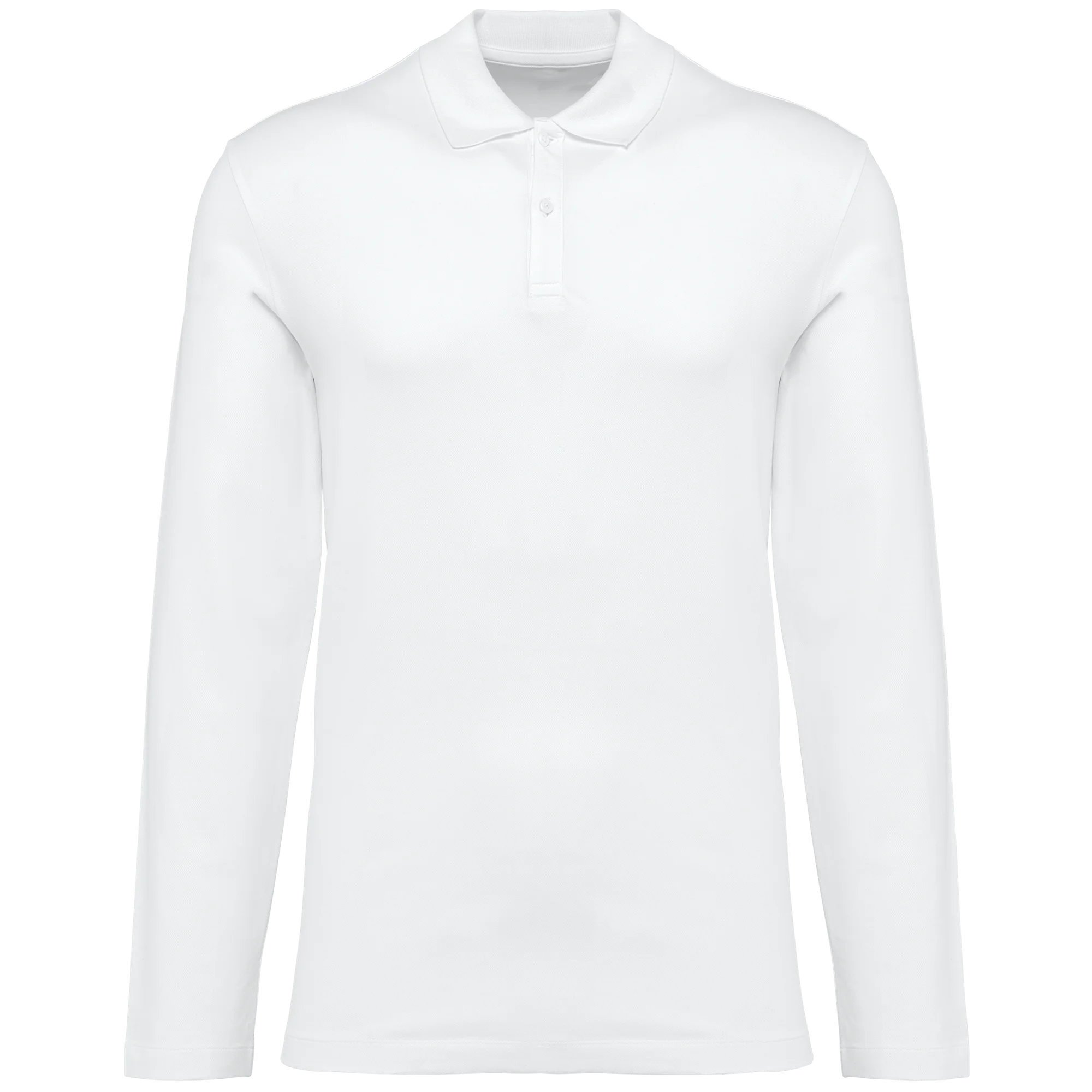 Polo Supima® manches longues homme — White