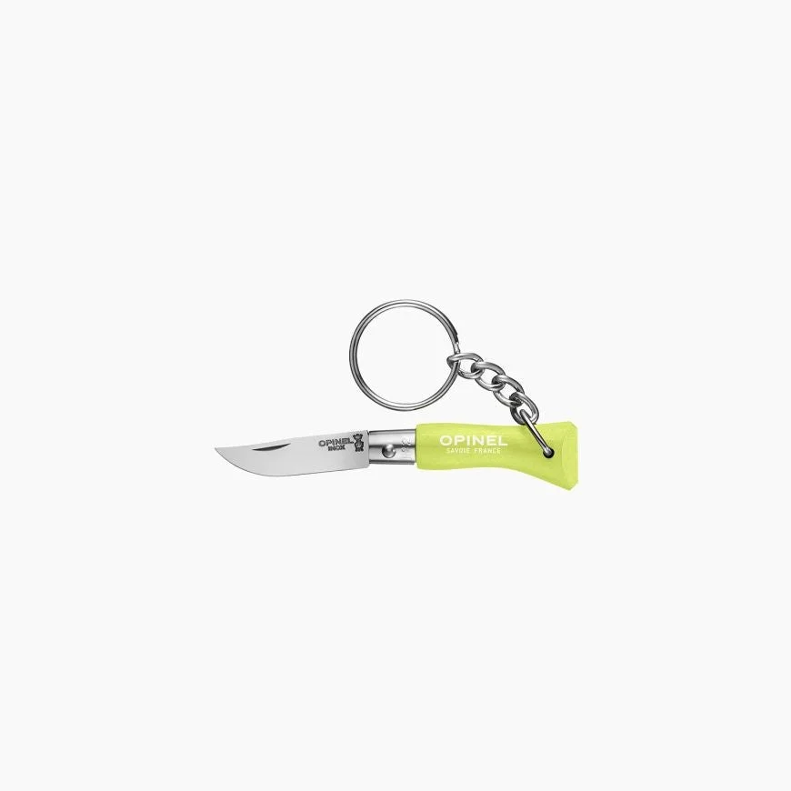 Porte-clés Opinel n°2 - Vert Anis - Lame en inox et anneau clés