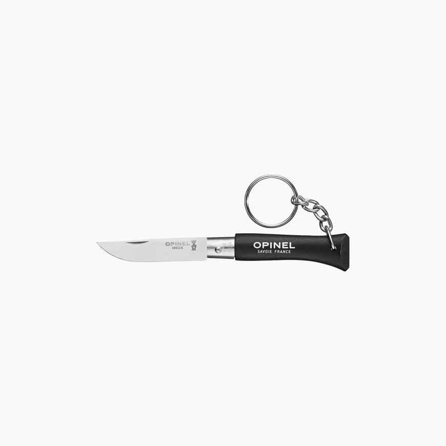 Porte-clés Opinel n°4 avec manche noir brun